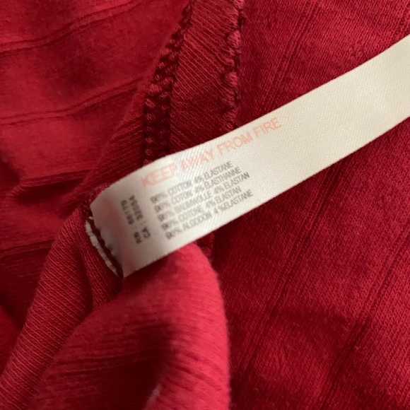 Free People Intimately Henley Top Pink XL Boho - Picture 4 of 4